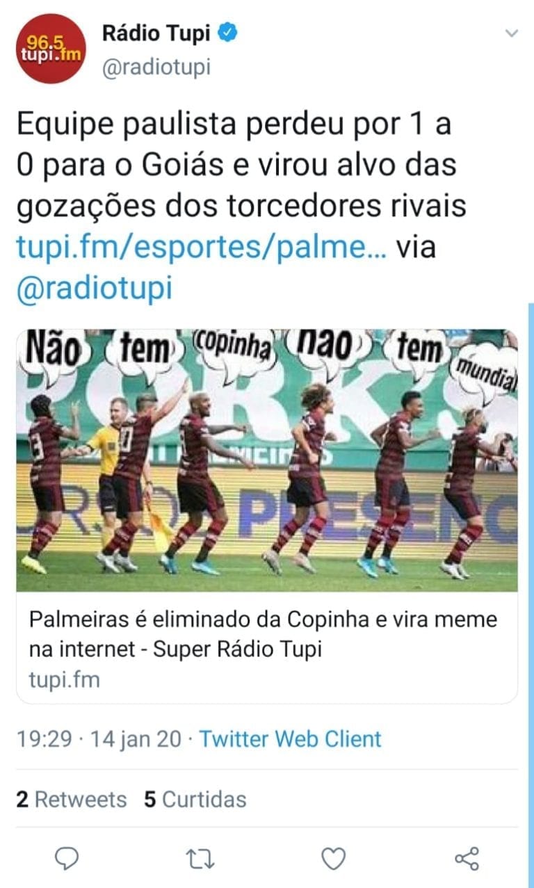 Zoeiras sem limites! Veja memes com o tradicional “Palmeiras não tem Mundial”  – LANCE!